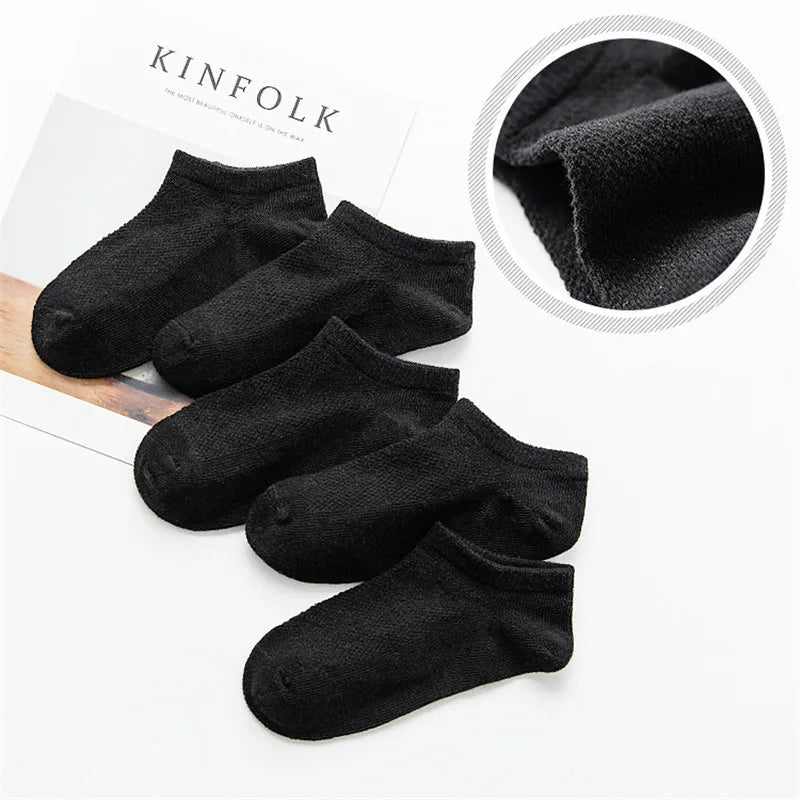 5 Pairs/Lot Children Socks Boy Girl Cotton Fashion Breathable Mesh Socks Spring Summer High Quality 1-12Years Kids Birthday Gift Quick Pick Grocers