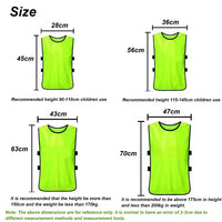 6PCS Soccer Pinnies Quick Drying Football Team Jerseys Sports Soccer Team Training Practice Youth Adult Basketball Sports Vest Quick Pick Grocers