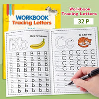 32-Page A-Z Alphabet Practice Book - Interactive Alphabet Learning and Creative Coloring Activities, Develop Writing Skills, Back-To-School Supplies, Easter and Christmas Gifts, Preschool Children, Alphabet Learning Book, Pre Quick Pick Grocers