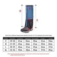 Outdoor Travel Leg Warmers Hiking Leg Gaiter Waterproof Legging Shoes Hunt Climbing Camping Winter Tourist Snow Foot Cover Quick Pick Grocers