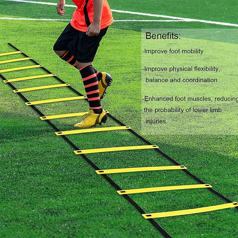 Agility Ladders Nylon Straps For Speed Training And Sports Flexibility Agility Football Training Energy Ladder Equipment Quick Pick Grocers