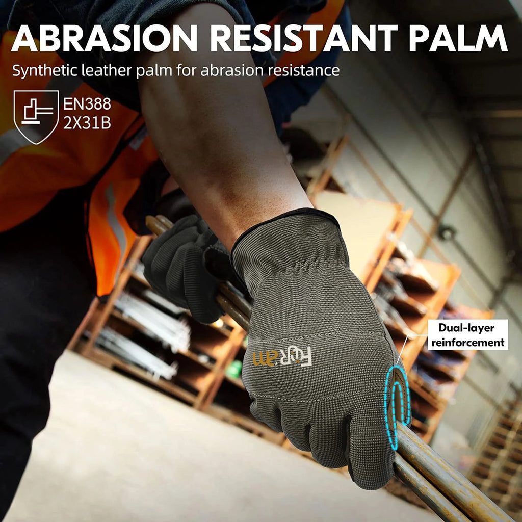 High Performance Multi-Purpose Light Duty Work Gloves For Men&Women Breathable & High Dexterity Touch Screen Excellent Grip Quick Pick Grocers