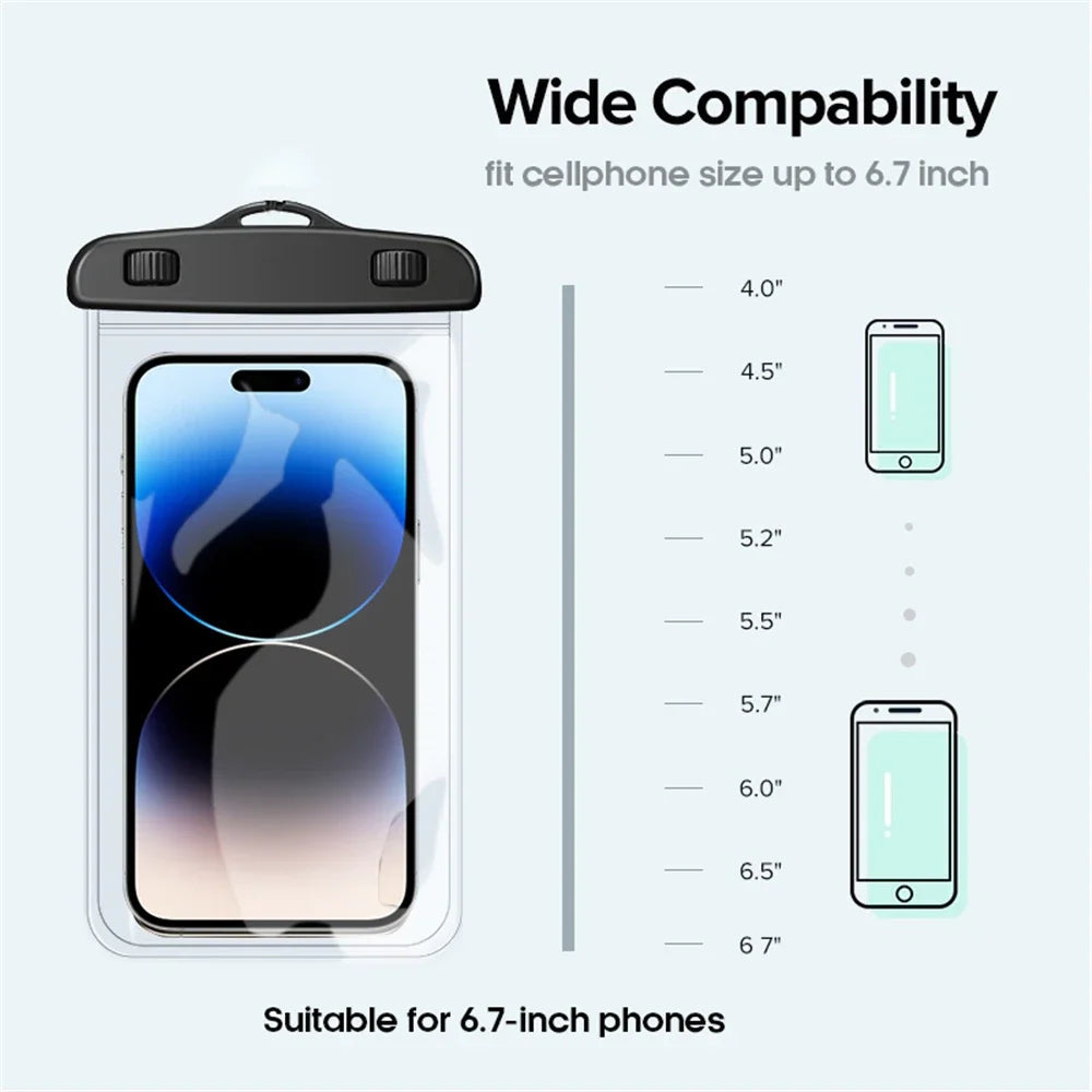 IP68 PVC waterproof phone case swimming water proof bag universal underwater phone protector pouch  cover for iPhone 15 14 13 Pr Quick Pick Grocers