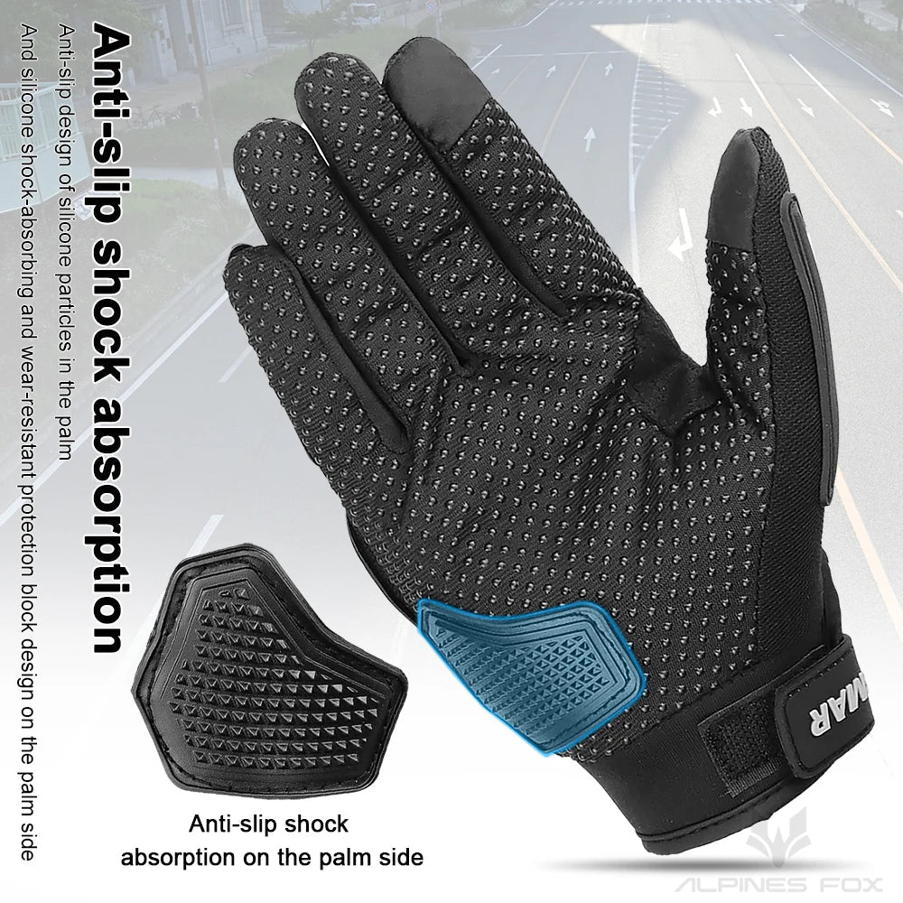 Summer Motorcycle Gloves Men Women Full Finger Touch Screen Motocross Racing Gloves Motorbike Bicycle Cycling Glove M-XXL Quick Pick Grocers