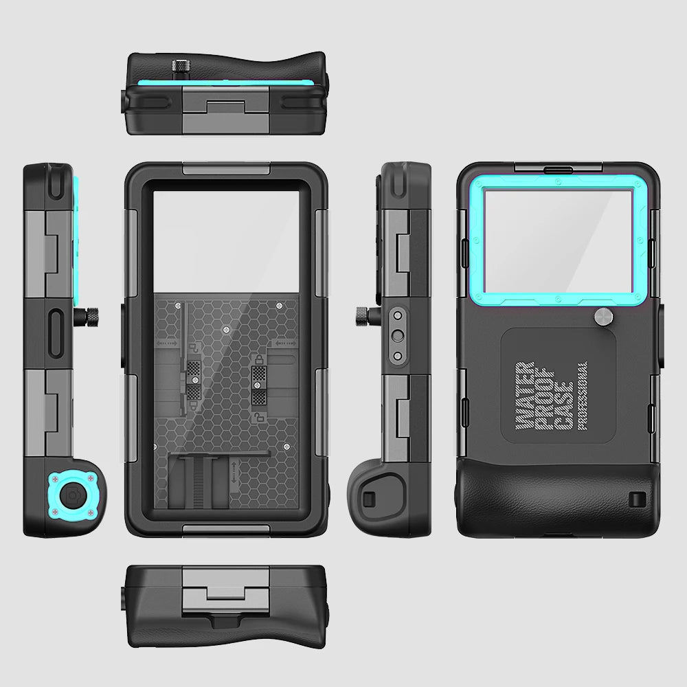 Multi-functional, durable, waterproof, 15m/50ft, universal 6.9 inch waterproof phone case, IP68, professional diving photography Quick Pick Grocers