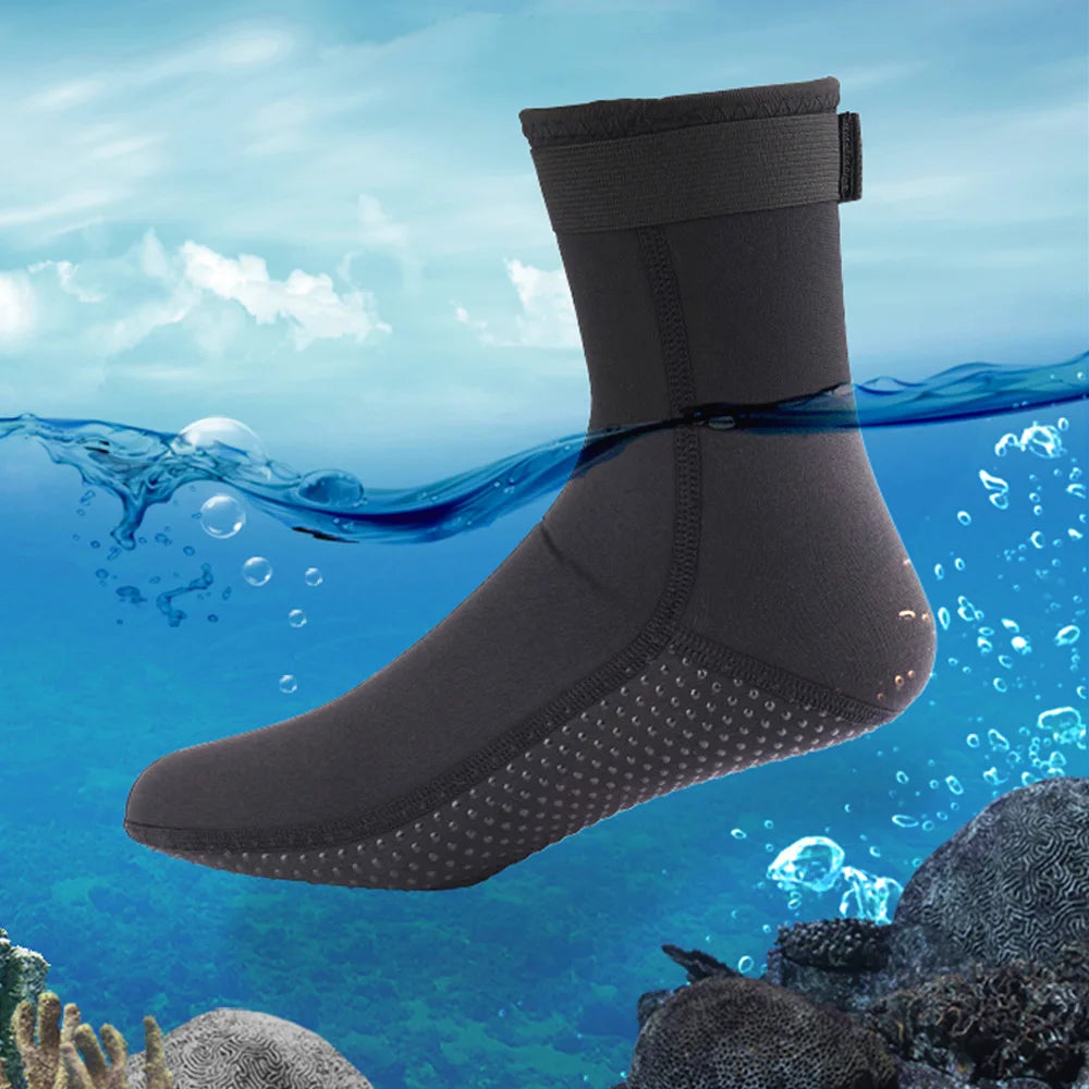 3mm&5mm Neoprene Diving Socks Non-slip Adult Warm Patchwork Elasticity Wetsuit Shoes Diving Surfing Boots Swimming Snorkeling Quick Pick Grocers