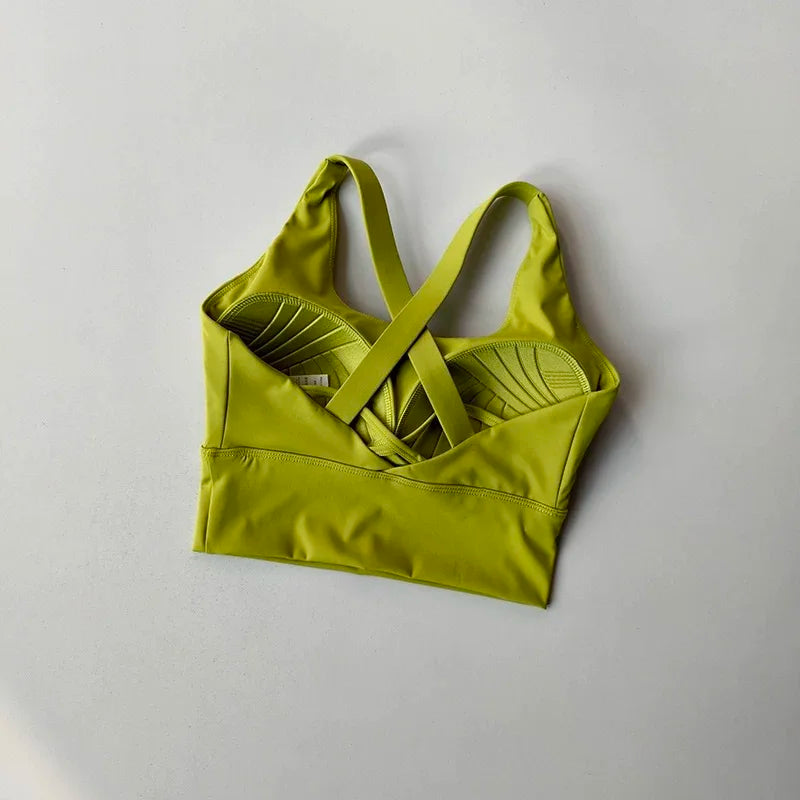 Shockproof High-Intensity Exercise Fitness Bra All-In-One Cup Running Gathered Yoga Beauty Back Breathable Sports Bra for Women Quick Pick Grocers
