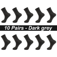 10Pairs/Lot Men Combed Cotton Socks Black Casual Business Breathable High Quality Man Sock New For Male Plus Size EU38-48 Quick Pick Grocers