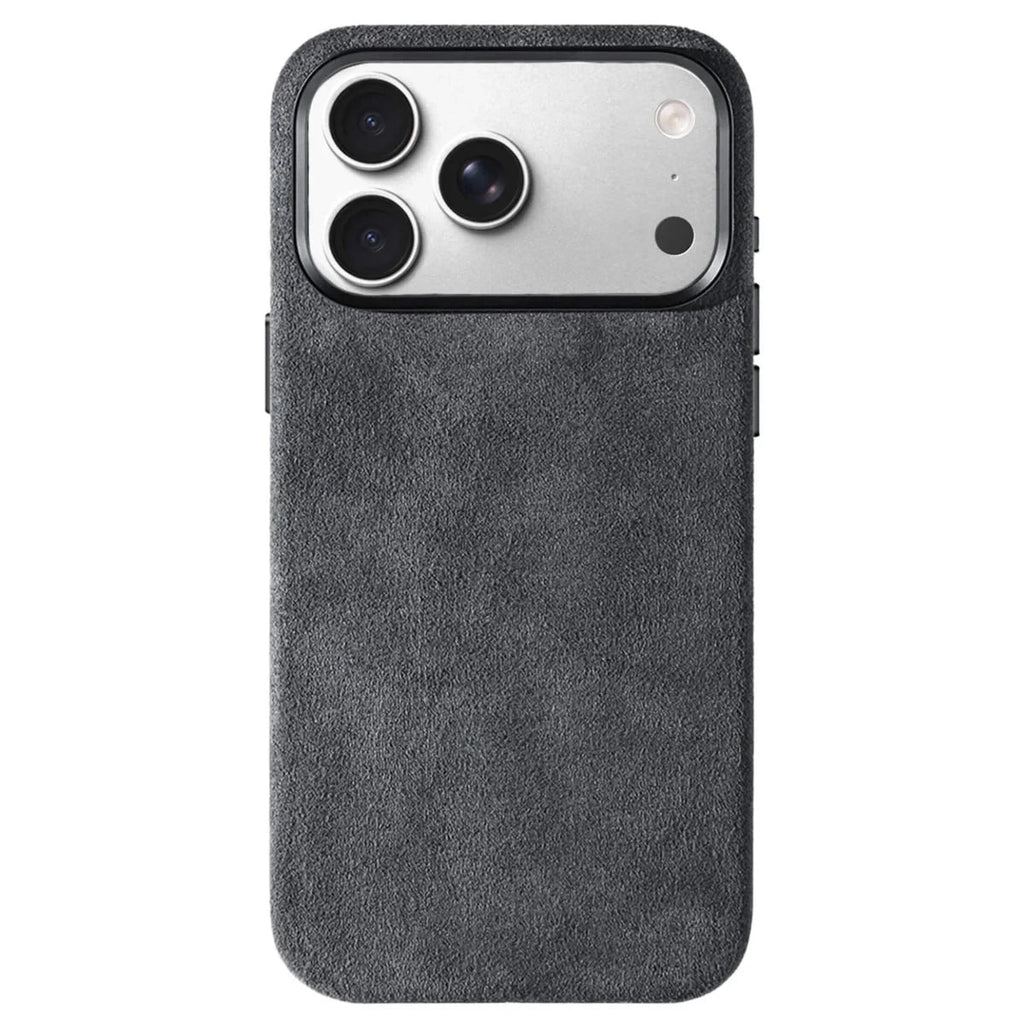 Real talian Imported for Alcantara Magnetic Case for iPhone 17 Pro Max 17Pro with MagSafe Case Smart Button Protective Cover Quick Pick Grocers