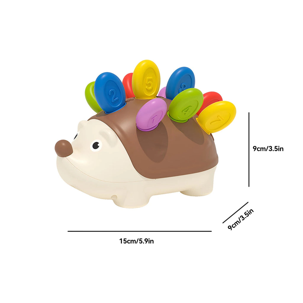 Children's educational puzzle toy featuring stuffed hedgehog, with number matching and assembly features Quick Pick Grocers