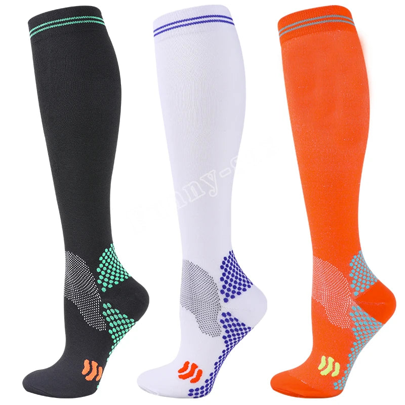1/3 Pairs Dropship Compression Socks Varicose Veins 20-30 Mmhg Men Women Socks For Running Cycling,Football Soccer Stockings Quick Pick Grocers