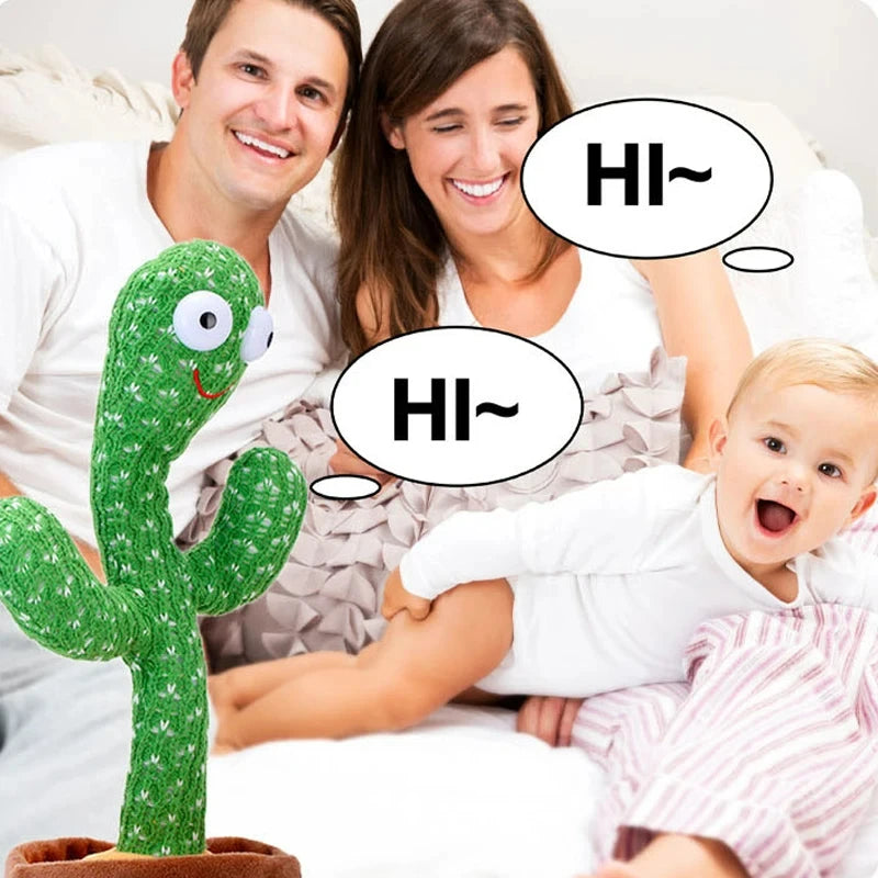 1pc Dancing Cactus Toy,Repeat Talking ,Song Speaker Wriggle Dancing Sing Talk, Plushie Stuffed ,Interaction and Decoration Quick Pick Grocers