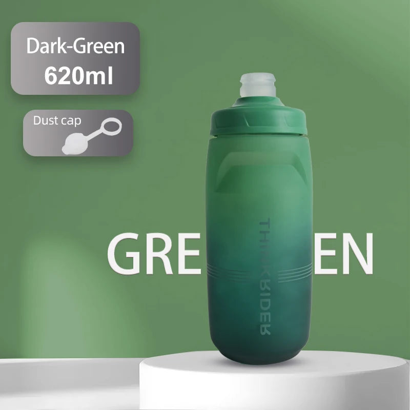 ThinkRider 620ml/750ml Bicycle Bottle MTB Road Bike Water Bottle Outdoor Sports Plastic Portable Large Capacity Drink Cycling Quick Pick Grocers