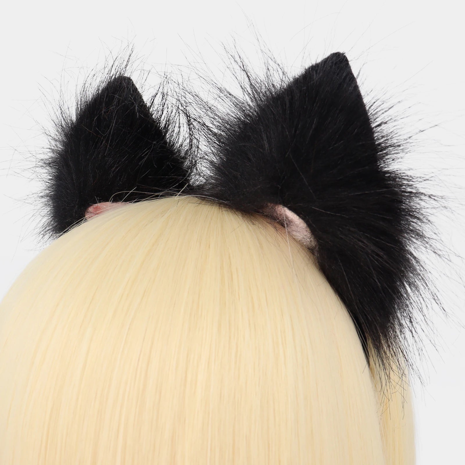 Handmade Faux Fur Animal Ears Headband Furry Cat Fox Ear Hairhoop Headwear Costume Accessory for Cosplay Masquerade Quick Pick Grocers