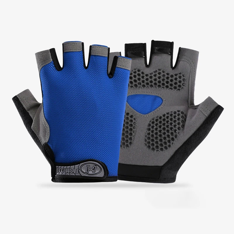 Men Cycling Bicycle Gloves Half Finger Gym Gloves Women Mitten Breathable Anti-slip Glove Fitness Sport Training Gloves Quick Pick Grocers