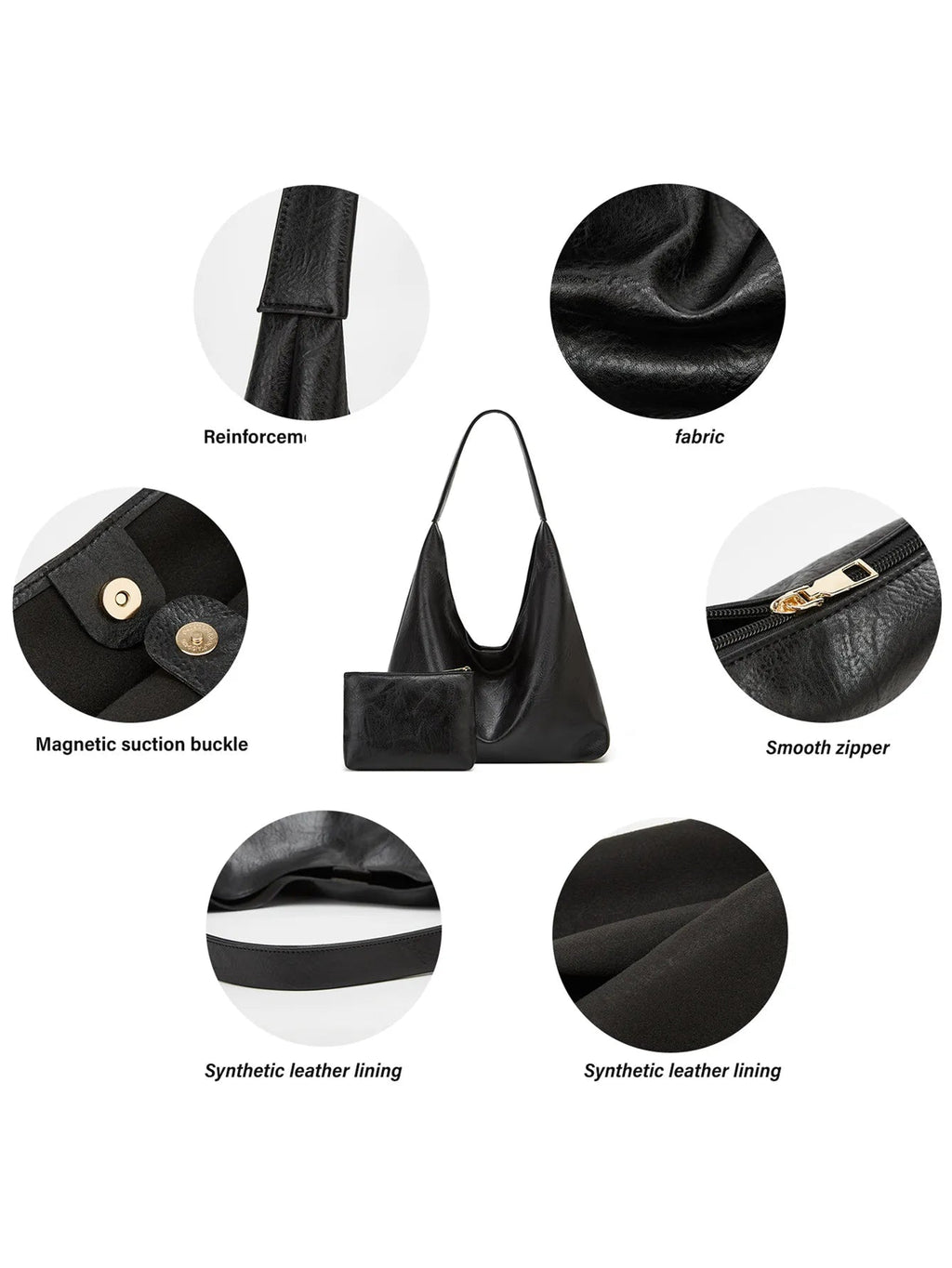 New Tote bag 100 hand bill of lading shoulder women's bag retro simple large bag Tote bag Econic Blanks