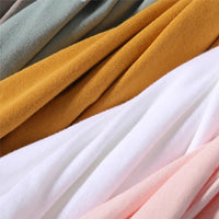 100% Cotton Five Half Sleeve Men's Women Summer T-shirt Loose Short-sleeved Casual Basic Shirt O Neck Solid Color Tops Quick Pick Grocers