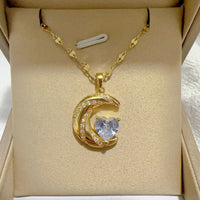 Elegant Style Heart shaped Pendant Necklace Hollow Design Mother's Day Gift Party Suitable for Best Friends Without Box Quick Pick Grocers