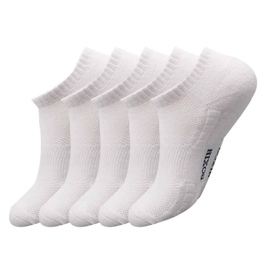 5/10/20 Pairs New Cool Men Black White Warm Socks Set Autumn Winter Male Solid Color Sport Short Socks For Men Dropshipping Quick Pick Grocers