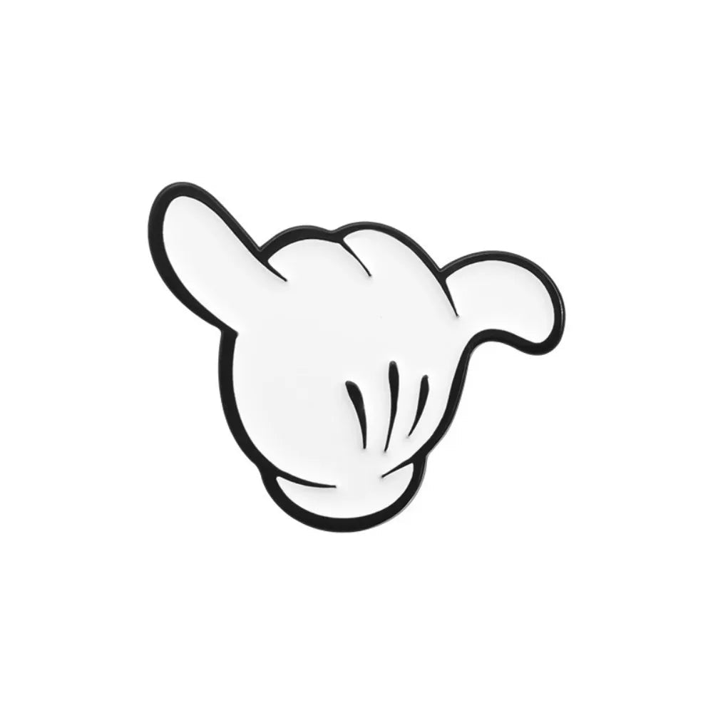 Cartoon Finger Gesture Love You Enamel Pins Creative Metal Decoration Brooch Lapel Badge Clothes Backpack Accessory for Friends Quick Pick Grocers