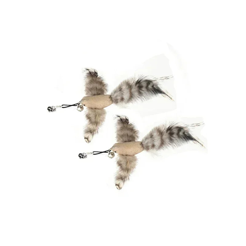 Simulation Bird Cat Toys Funny Interactive Peacock with Bell Cat Stick Toy for Kitten Playing Teaser Wand Toys Pet Cats Supplies Quick Pick Grocers