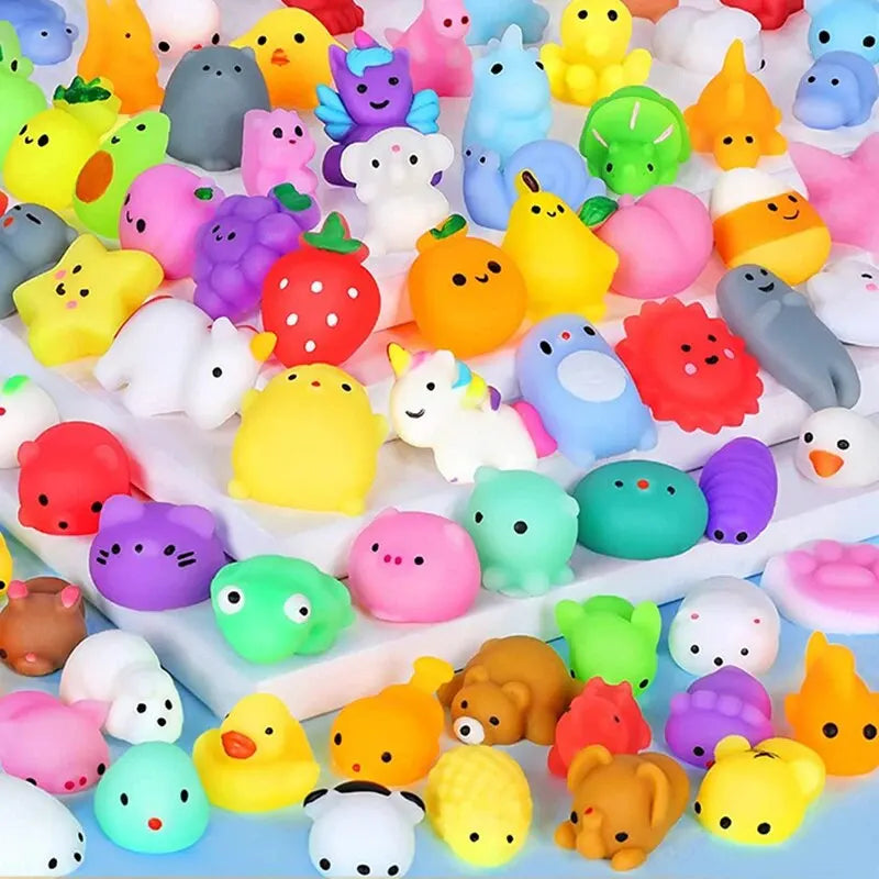 20Pcs Mini Cute Cartoon Animal Stress Relief Toys For Boys Girls Birthday Party Favor Piñata Filler Carnival Kids Party Supplies Quick Pick Grocers