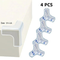 Transparent PVC Baby Protection Strip with Double-Sided Tape Anti-Bumb Kid Safety Table Edge Furniture Guard Corner L Protectors Purest Peak