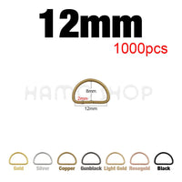 20-1000pcs Metal D Ring Adjustable Buckle Clasp For Webbing Backpacks Straps Bags Cat Dog Collar Chain Buckles DIY Accessorie Quick Pick Grocers