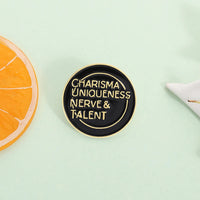 Funny Quote Enamel Pins Positive Saying Pop Music Rock Band LGBT Rainbow Brooches Lapel Badge Funny Jewelry Gifts for Friends ﻿ Quick Pick Grocers