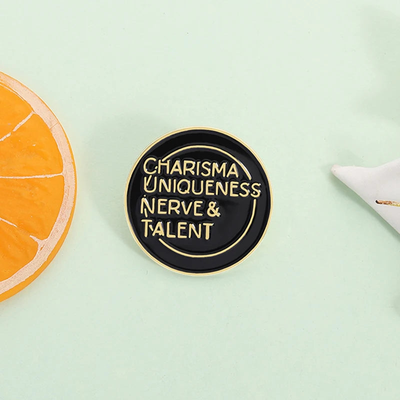 Funny Quote Enamel Pins Positive Saying Pop Music Rock Band LGBT Rainbow Brooches Lapel Badge Funny Jewelry Gifts for Friends ﻿ Quick Pick Grocers