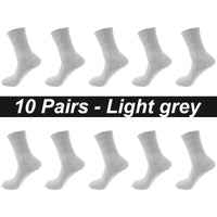 10Pairs/Lot Men Combed Cotton Socks Black Casual Business Breathable High Quality Man Sock New For Male Plus Size EU38-48 Quick Pick Grocers