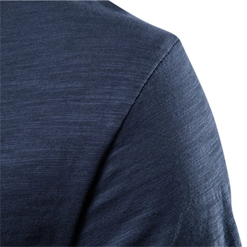 100% Cotton Men T-shirt Casual Soft Fitness Summer Thin T-shirts Men's Home Clothes O-Neck Short Sleeve Soild T Shirt for Men Quick Pick Grocers