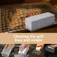 1pc BBQ Grill Cleaning Brush Brick Block Barbecue Cleaning Stone Pumice Brick For Barbecue Rack Outdoor Kitchen BBQ Tools Quick Pick Grocers