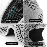 Double Compression Knee Sleeve Support for Knee Pain Sports Running Gym Joint Pain Relief Meniscus Tear Injury Recovery Quick Pick Grocers
