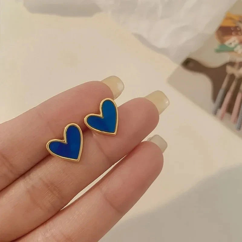 New Fashion love Heart Pearl Earrings for Women Sweet Elegant Temperament Drop Earring Trend Jewelry Accessories Econic Blanks