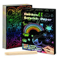 Dazzling Scratch Painting Parent Child Interactive Toys Note Cards Handmade Painting Econic Blanks