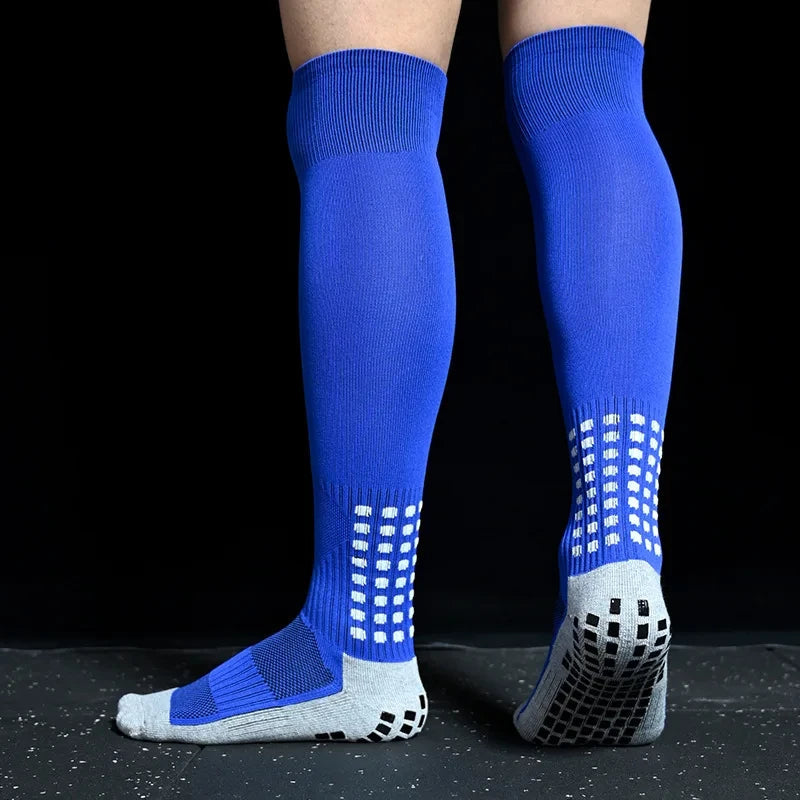 New Long Football Socks Silicone Suction Cup Grip Anti Slip Soccer Socks Sports Men Women Baseball Rugby Socks Quick Pick Grocers