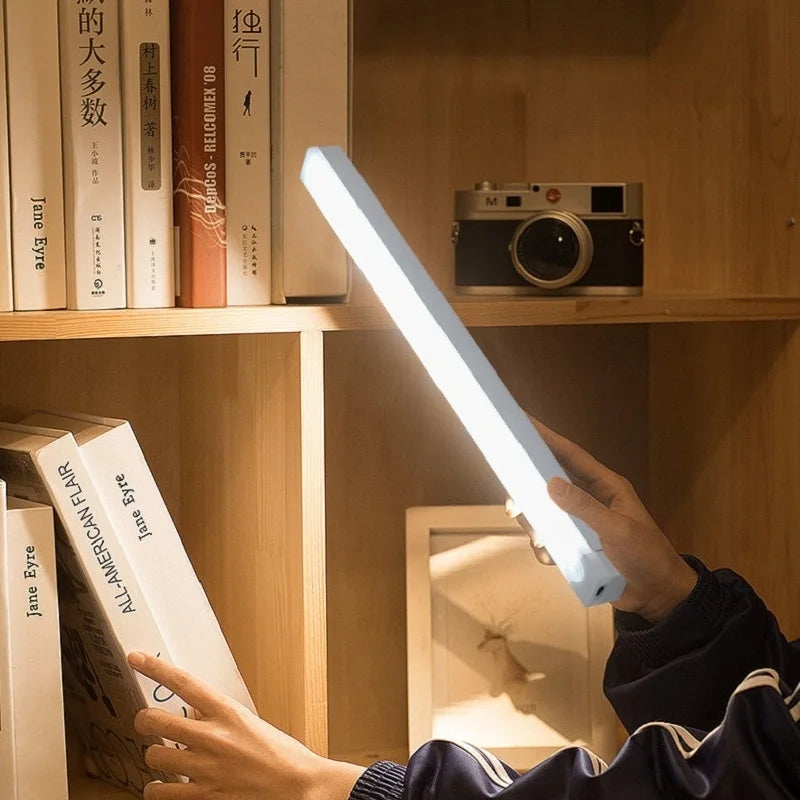 Wireless USB Rechargeable Motion Sensor LED Bar Light Induction Night Light Portable Cordless Magnetic Cabinet Lamp for Kitchen Quick Pick Grocers
