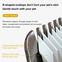 Dog Professional Hair Clipper Electrical Grooming Trimmer for Pets USB Rechargeable Cat Shaver Animals Haircut Machine Quick Pick Grocers