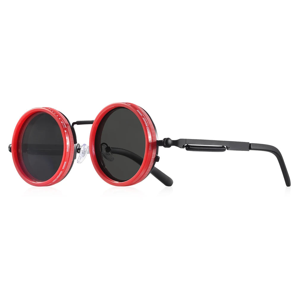 CRIXALIS Polarized Round Sunglasses ND9 Adjustable Dimming Men Women Retro Punk Men's Fishing Eyeglasses Outdoor Shades UV400 Quick Pick Grocers