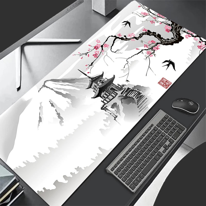 Mouse Pad Gaming Sakura Japanese Cherry Blossom XL Home New HD Mousepad XXL Keyboard Pad Non-Slip Office Carpet Laptop Mice Pad Quick Pick Grocers