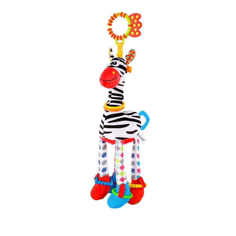 Soft Infant Crib Bed Stroller Mobile Hanging Rattle Baby Educational Toys Brain Developmental Hand Grip Cute Stuffed Animal Toys Purest Peak