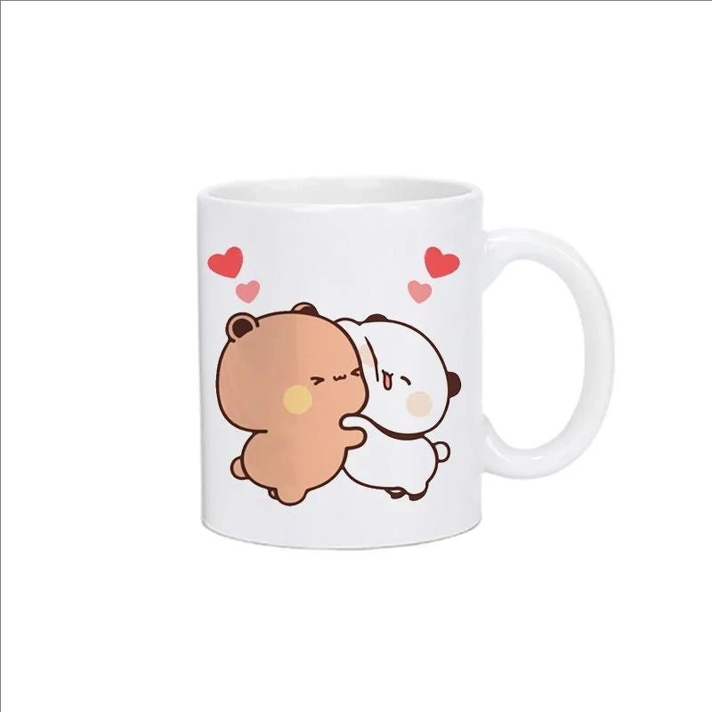 Panda Bear Bubu Dudu Coffee Milk Cup Mocha Cat Panda Bear Couple Christmas Mug Kawaii Cups Original Mugs Free Shipping Drinkware Quick Pick Grocers