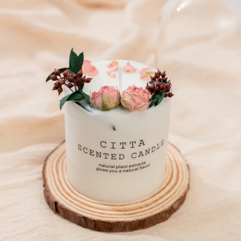 10cm Soy Wax Scented Candle Romantic Pillar Candle Home Fragrance Decor Wedding Holiday Gift Body Relax Stress Relief Candles Econic Blanks