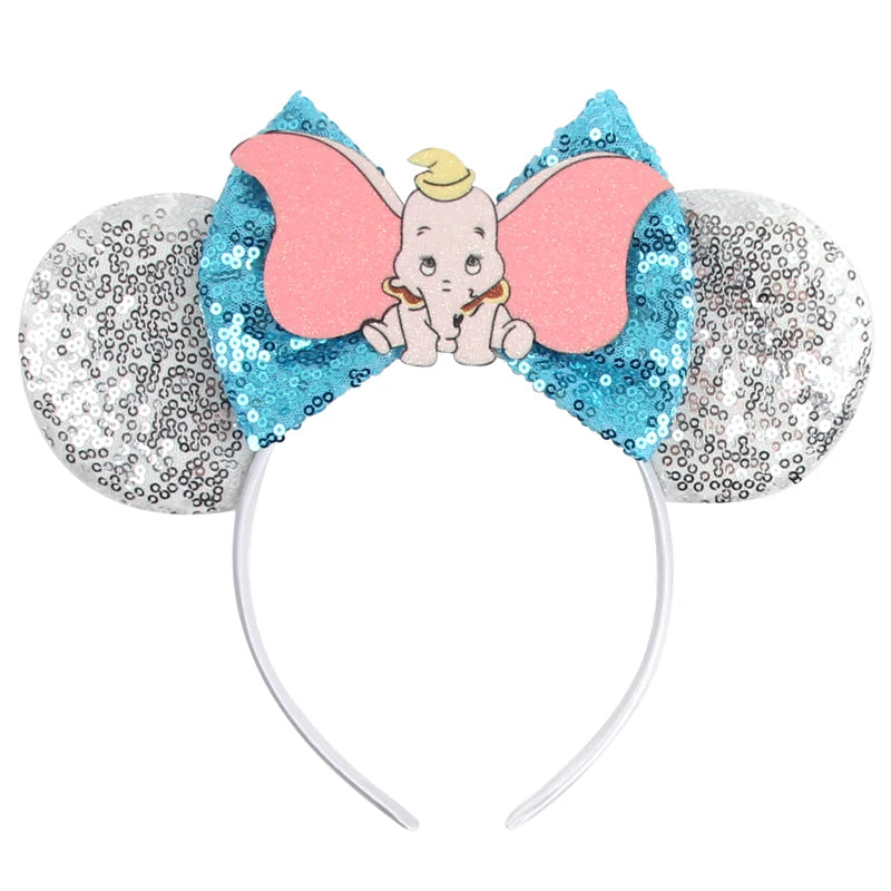 New Christmas Halloween Mouse Ears Headband Cartoon Sequin Bows Headband Birthday Party Princess Cosplay Costume For Women Adult Quick Pick Grocers