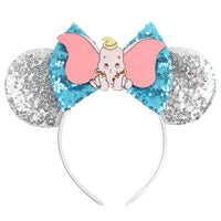New Christmas Halloween Mouse Ears Headband Cartoon Sequin Bows Headband Birthday Party Princess Cosplay Costume For Women Adult Quick Pick Grocers