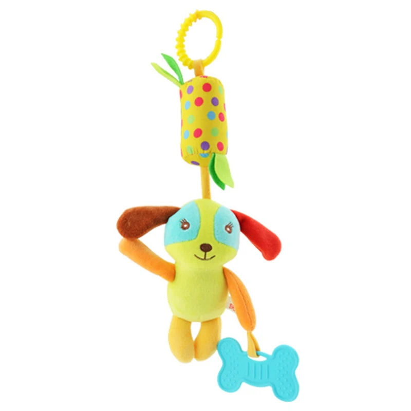 Soft Infant Crib Bed Stroller Mobile Hanging Rattle Baby Educational Toys Brain Developmental Hand Grip Cute Stuffed Animal Toys Purest Peak