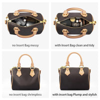 WUTA Felt Insert Bag Organizer For LV Speedy 20 25 30 35 Flap Handbag Inner Bag Makeup Travel Purse Storage Tote Bag Accessories Quick Pick Grocers