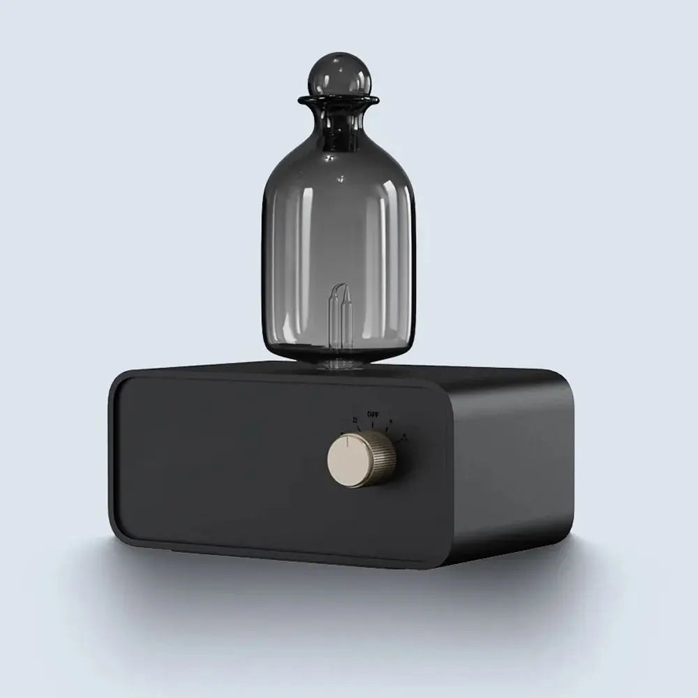 Nebulizing Essential Oil Diffusers For Aromatherapy - Battery Operated Diffuser Wood & Glass Oil Diffuser For Home Office Quick Pick Grocers