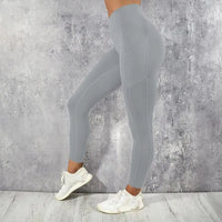 Yoga Fitness Women Leggings High Waist Tights with Pocket Gym Workout Running Stretchy Sexy Butt Liftting Casual Skinny Pants Quick Pick Grocers